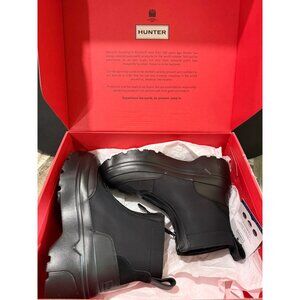 Hunter Womens Waterproof Seam-Sealed Black Rain Boots Size US 6 Durable Non-Slip